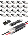 20pcs Low Voltage Wire Connector, Double-Wire Plug-in Connector by YARUKIMA