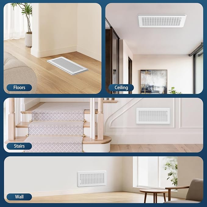 Magnetic Vent Covers with Vent Screen 7x13 Inch, Ceiling Floor Catch Debris - Image 4