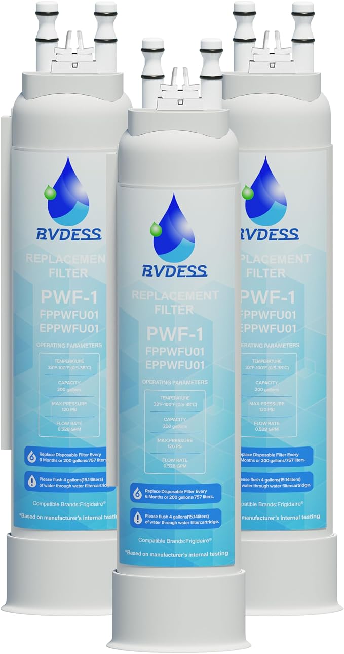 FPPWFU01 Water Filter Replacement, Compatible by bvdessLLC
