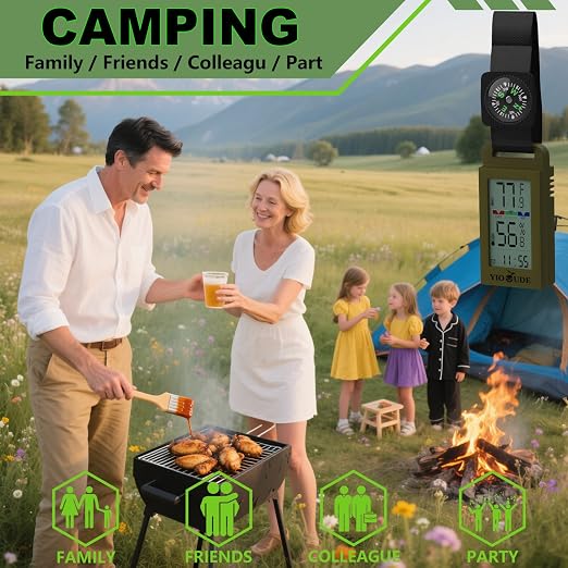 Indoor Outdoor Portable Thermometer Hygrometer - Image 4