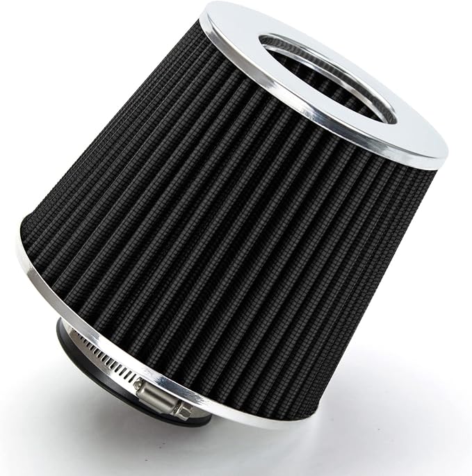 Rtunes Racing Universal Clamp-On Air Intake Filter Dry Washable Cone Air Filter by RtunesRacing