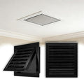 Black Duct Opening Return Air Vent Cover, 12x28in Cold Air Intake Grille by Unknown