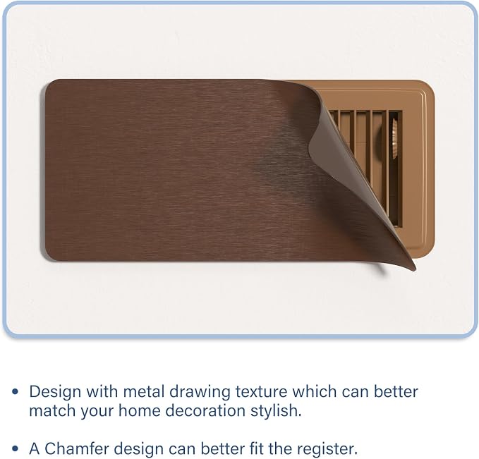 Magnetic Vent Covers 5.5"x12", Metallic Floor Cover - Image 5