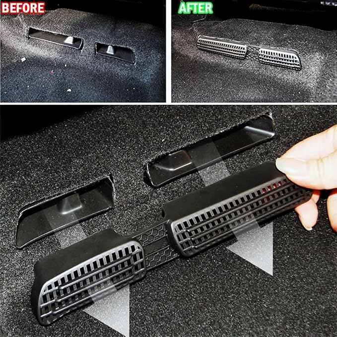 DrvixRex Car Under Seat Floor Rear AC Heater Air Conditioner Duct Vent Cap - Image 5