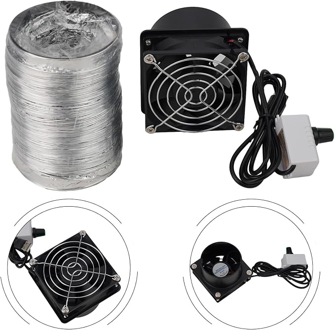 Smoke Absorber Fume Extractor Fan USB Adjustable Solder Pipe Duct Exhuast Fan - Image 8