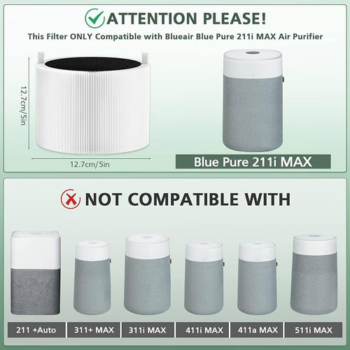 1 Pack 211i Max Replacement Fil-ter Compatible - Image 2