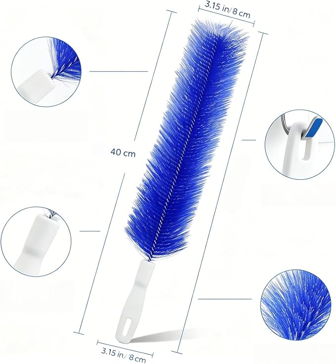 Bendable Microfiber Head, Reusable Dust Remover，Fan Cleaning Brush Washable and - Image 7