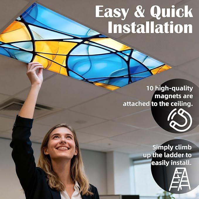 ANGSYLTH 4 Pcs Fluorescent Light Covers - Image 4