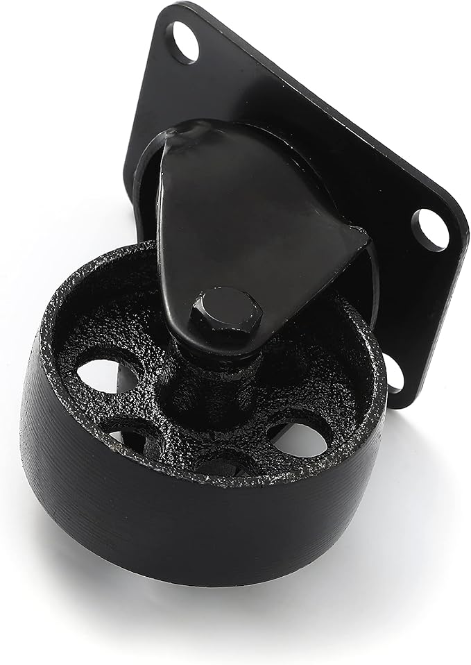 FactorDuty Set of 4 Metal Swivel Plate Caster Wheels - Image 8