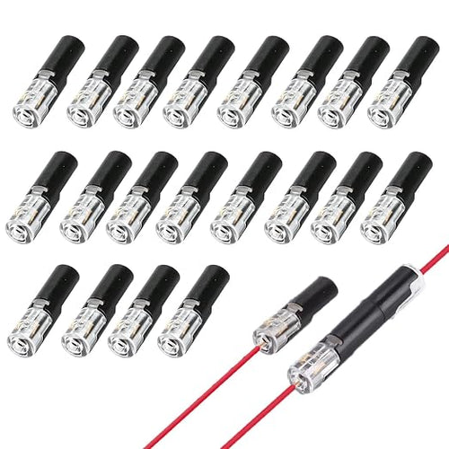 1-Pin 1-Way Pluggable Wire Connectors, No Stripping Detachable Plug Connector by DFCROMI