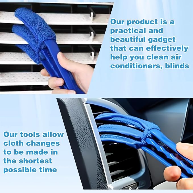 4Pcs Air Conditioner Ac Cleaning Kit, Useful Double-Sided Coil Cleaning Brush - Image 6