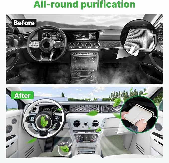Engine+Cabin Air Filters Kit Fit - Image 4