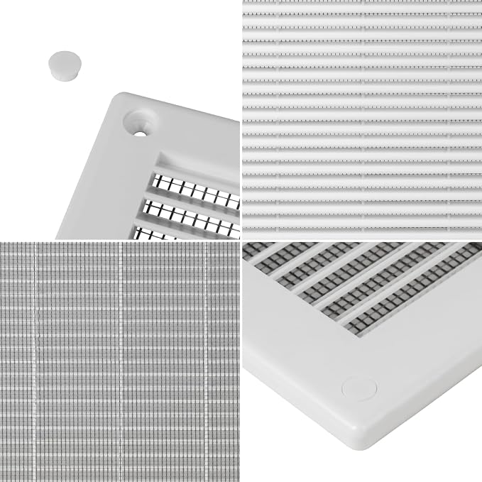 12 x 12 Inch White Air Vent Cover – Plastic Square Air Vent Grill Cover - Image 7