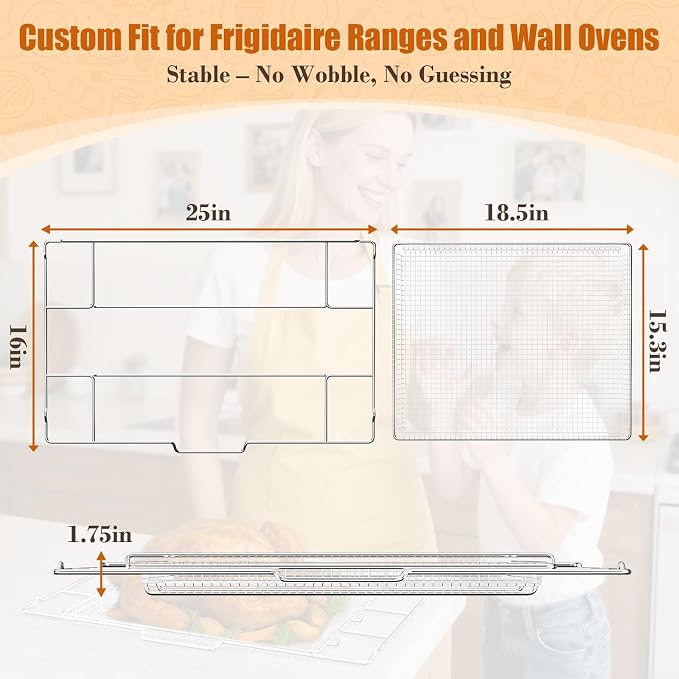 Air Fryer Tray for Frigidaire, Amana 30 inch Gas Range Oven, Air Fryer Basket - Image 2