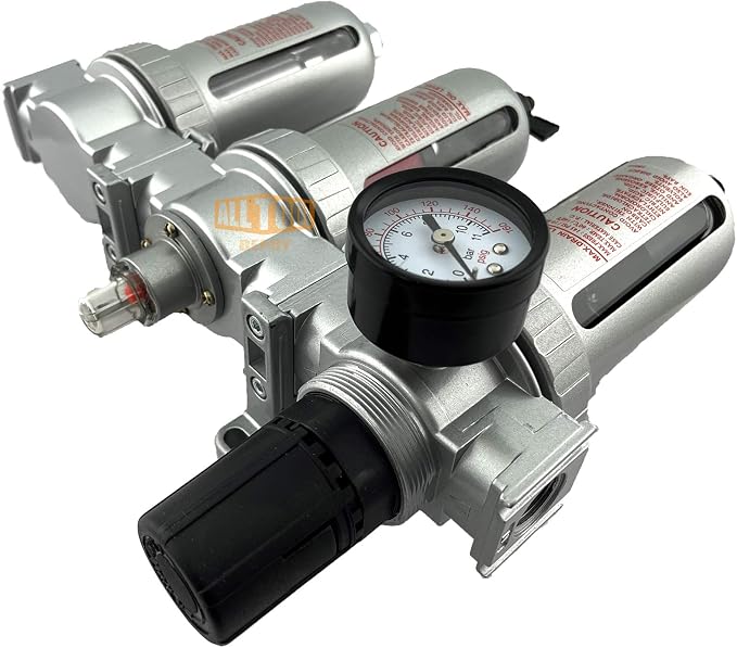 1/4" NPT MID FLOW Filter Regulator Coalescing Desiccant Dryer System - Image 4