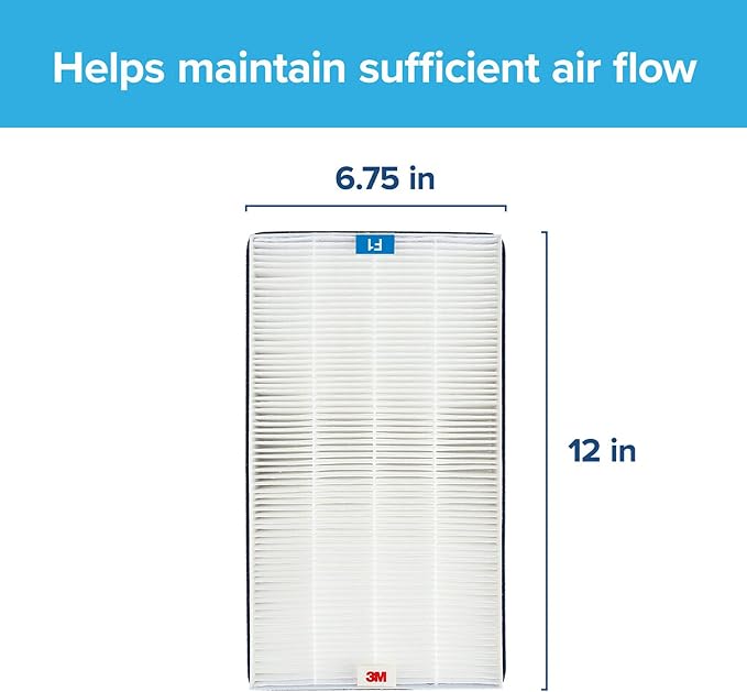 Filtrete F1 Room Air Purifier Filter, True HEPA Premium Allergen, & Virus - Image 2