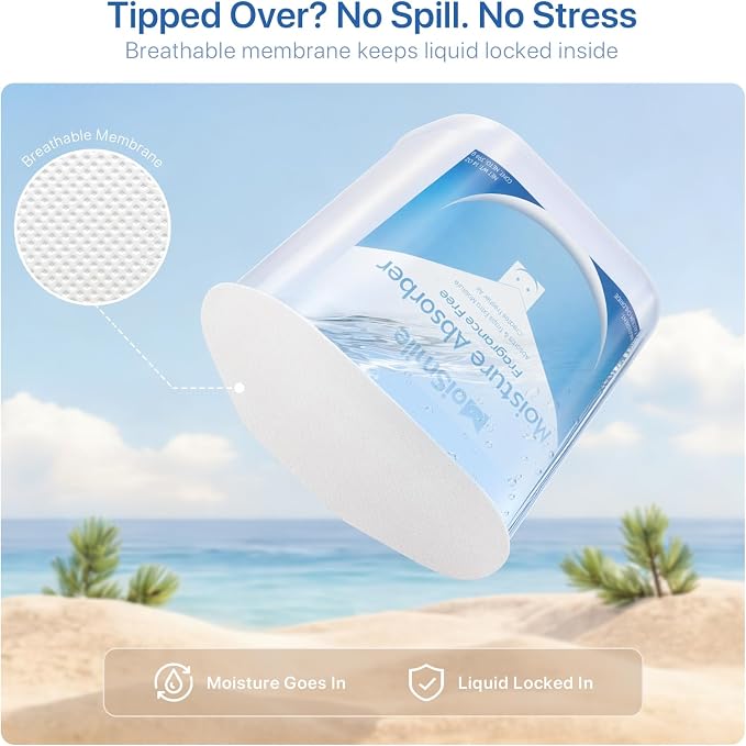 Large Moisture Absorber Buckets, 14 oz Each, Fragrance Free, 3 Pack | 14 oz Net - Image 5