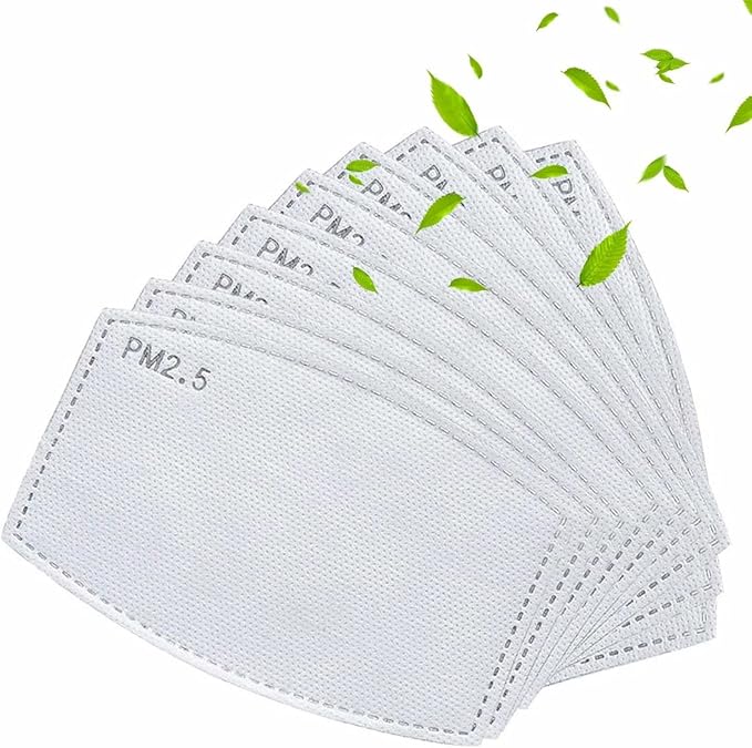 100 Pcs Activated Carbon PM2.5 Mask Filter Paper 5 Layers Replacement PM 2.5 - Image 9