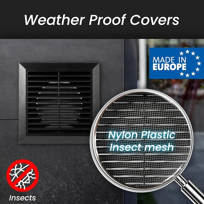 Repa Market 4 Inch Black Air Vent Cover - Image 3