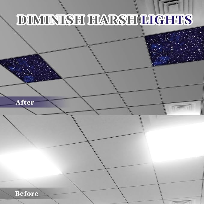 VIHOSE 4 Pcs 2 x 2 Feet Fluorescent Light Covers - Image 3