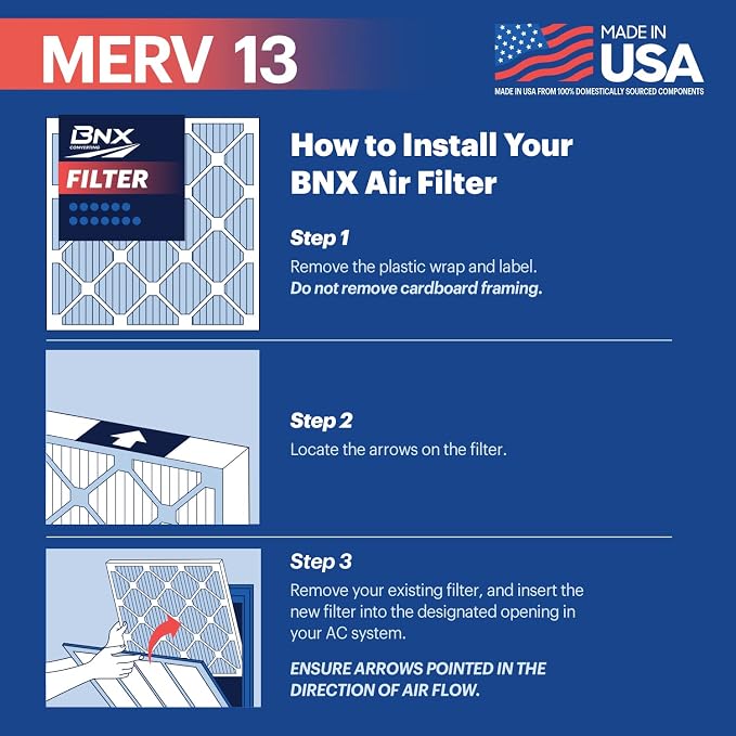 BNX TruFilter 18x24x1 Air Filter MERV 13 - Image 7