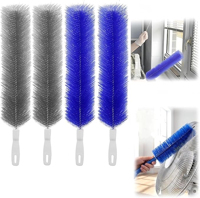 Bendable Microfiber Head, 2026 Fan Cleaner Brush Reusable Dust Remover Washable by Unknown