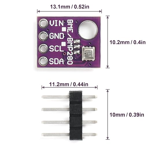 4PCS BME280 5V Sensor Module Atmospheric Pressure Temperature Humidity Sensors - Image 3