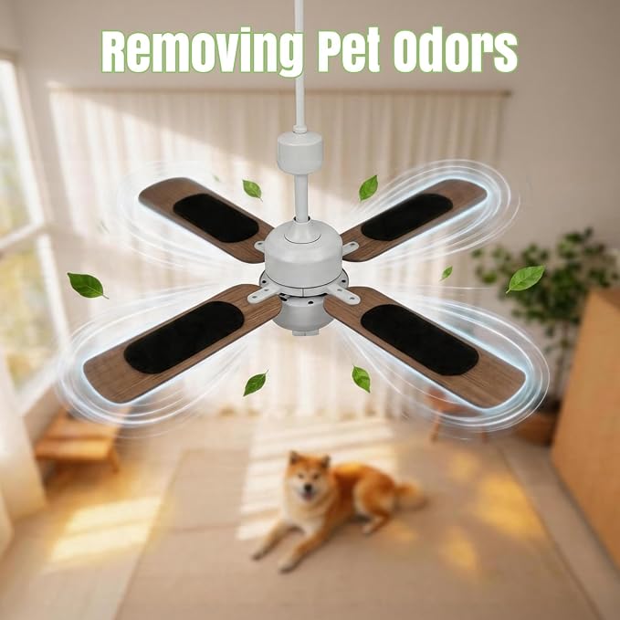12 PCS Ceiling Fan Filters for Blades, Activated Carbon Ceiling Air Filters for - Image 7