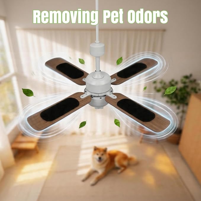 12 PCS Ceiling Fan Filters for Blades, Activated Carbon Ceiling Air Filters for - Image 7
