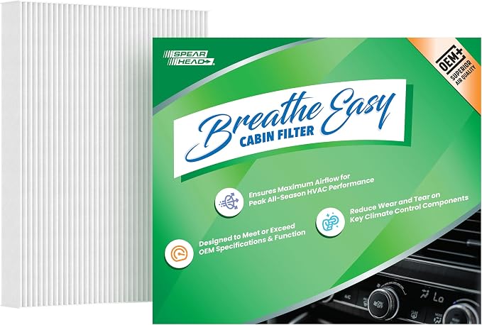 Spearhead OEM+ Particulate Breathe Easy Cabin Filter | Fits 2017-19 Ioniq by SPEARHEAD