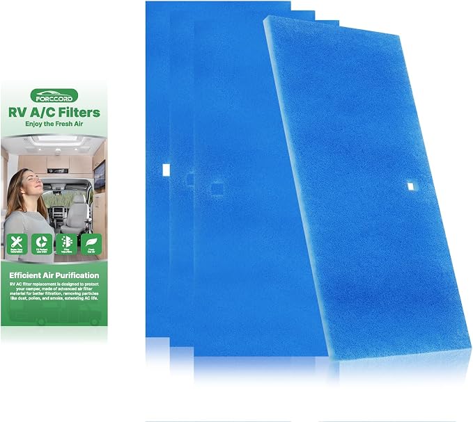 4-PACK RV Air Conditioner Filter Replacement Filters by Forccord