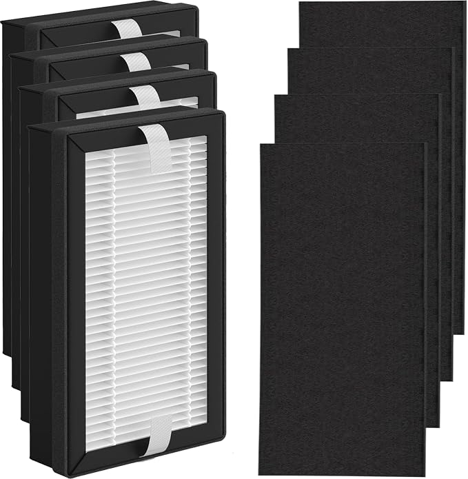 4pack eyevac air filter H13 True Hepa Activated Carbon Replacement filters by MDDJJRY