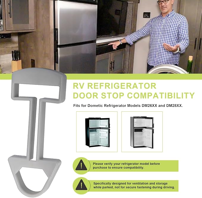 RV Refrigerator Door Stop, Airing Device Door Prop - Image 2