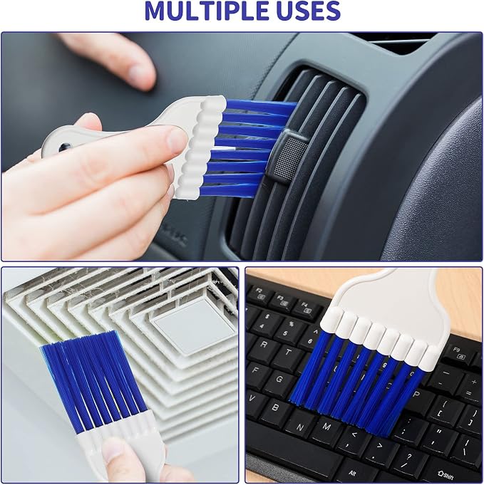 Boao 8 Packs Coil Brush Air Conditioner Condenser Refrigerator Cleaning HVAC - Image 5