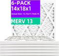 14x18x1 MERV 13 Pleated Air Filter MPR 1900 & FPR 10, Furnace Air Filters by Qingzhug