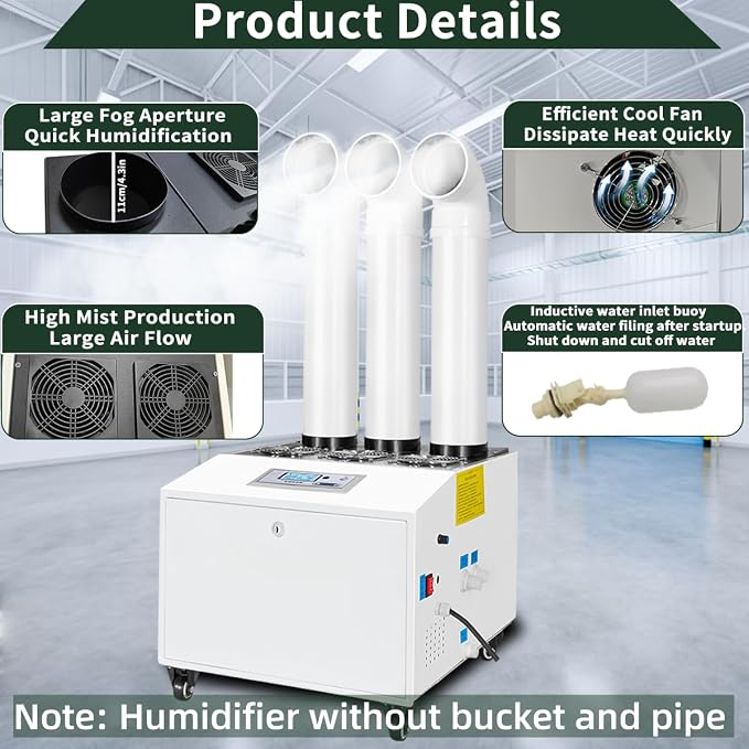 Automatic Ultrasonic Industrial Agricultural Humidifer 35000ml/h Highest Cool - Image 2