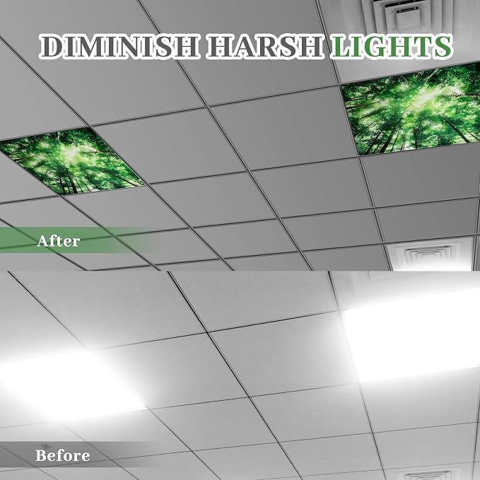 VIHOSE 6 Pcs 2 x 2 ft Fluorescent Light Covers - Image 3
