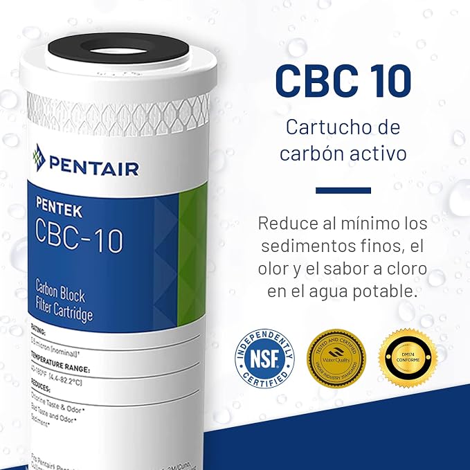 Pentair Pentek CBC-10 Under-the-Counter Carbon_Water Filter, Carbon Block - Image 2
