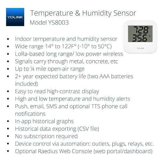 Smart Wireless Temperature Sensor/Humidity Sensor Wide Range - Image 2