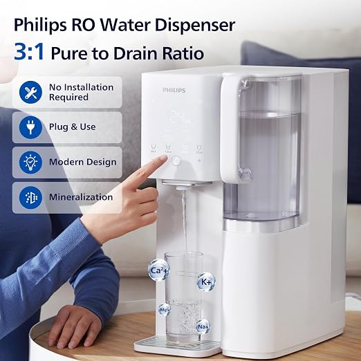 Philips Reverse Osmosis Water Filter Countertop ADD6926WH/37, 6 Stage RO Water - Image 4