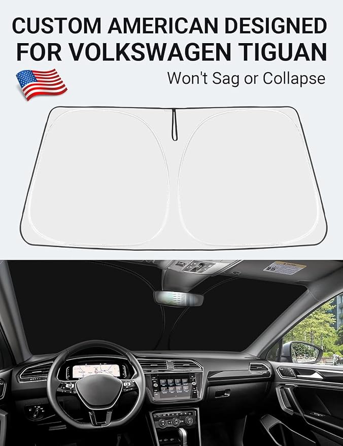 Proadsy 2026 Upgrade Front Windshield Sun Shade Foldable Sunshade Protector - Image 2