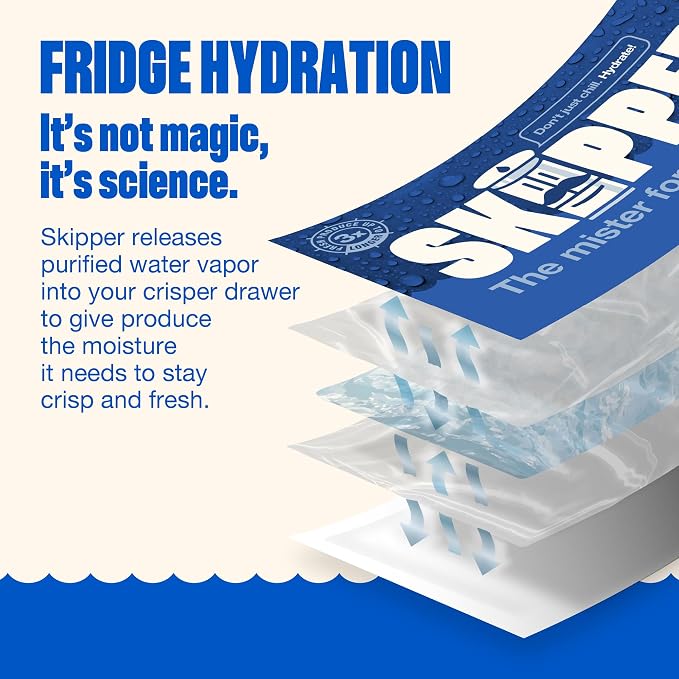 Skipper Fridge Hydration Pack | Keeps Vegetables & Herbs Fresh 3X Longer | - Image 5