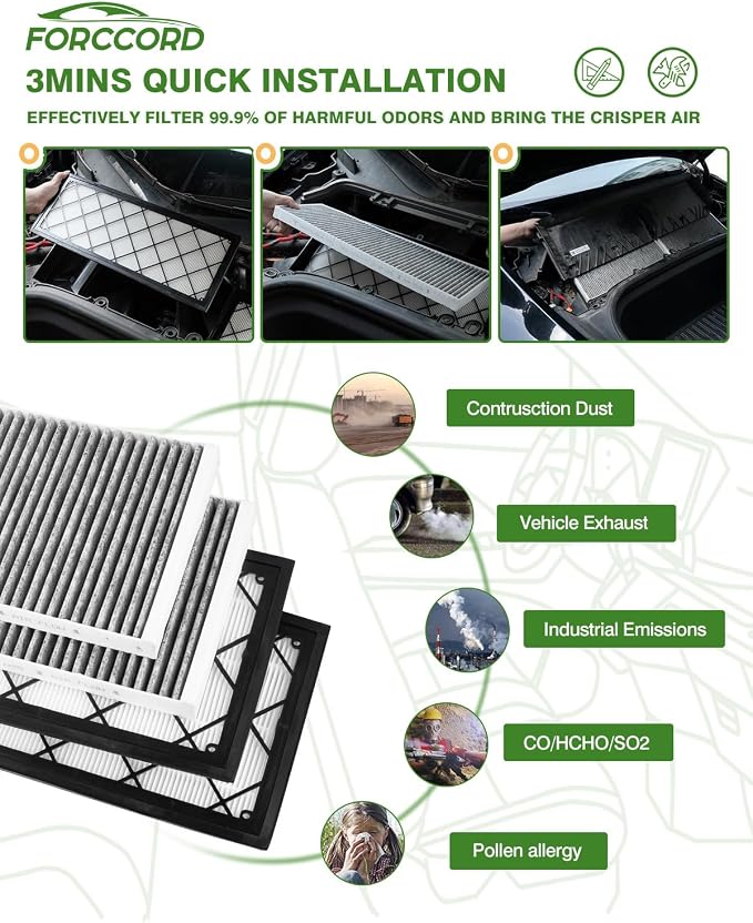 6-Pack HEPA Cabin Air Filter Fits - Image 7