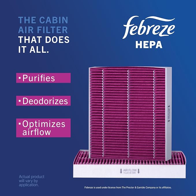 Febreze Odor Control HEPA Cabin Air Filter by PUREFLOW RZ18088H Fits 2011-2020 - Image 4