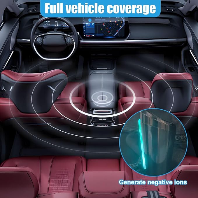 Car Air Cleaner Ionizer, Plug-in Auto Air Freshener - Image 4