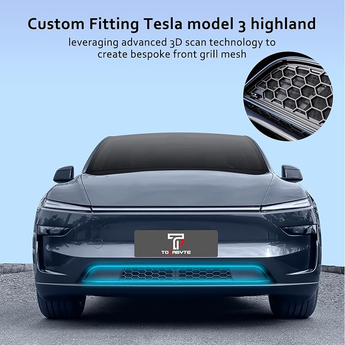 TOPABYTE Grill Mesh Insert for Tesla Model Y Juniper 2025 2026 | Car Lower - Image 3