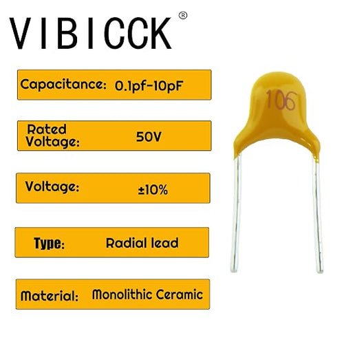 10 Type Values 700pcs Ceramic Capacitor Assortment kit Packaged - Image 2
