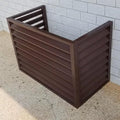 Multifunctional Aluminum Shutter Privacy Fence, Mini Split Cover by Unknown
