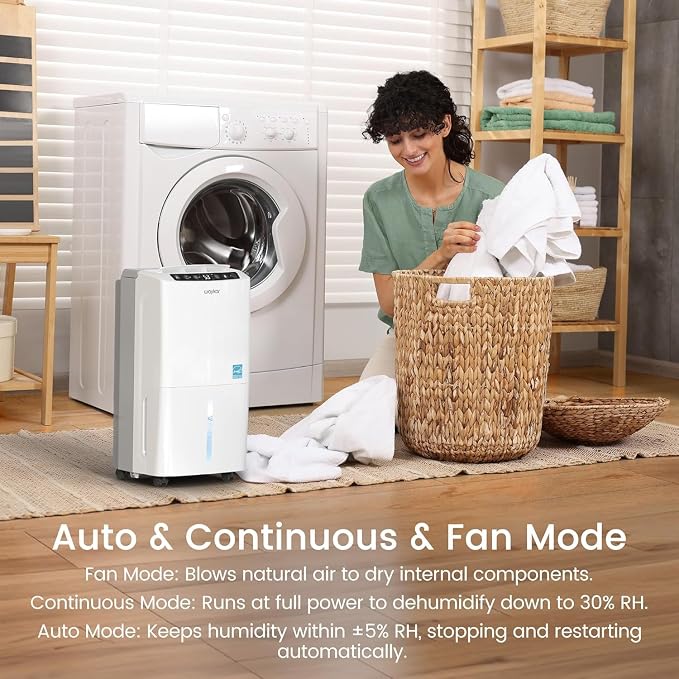 Waykar 2, 000 Sq. Ft. 34 Pints 2025 Most Efficient Energy Star Dehumidifier - Image 7