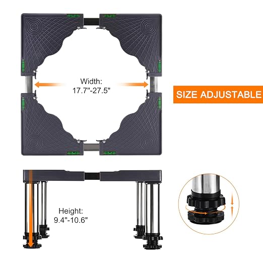 PATIKIL Mini Fridge Stand, 4 Strong Feet Laundry Stand Base Multi-Functional - Image 4